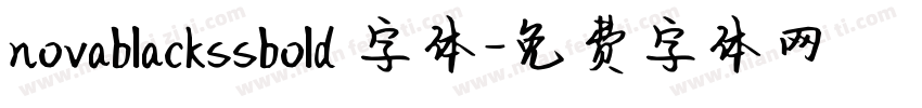 novablackssbold 字体字体转换